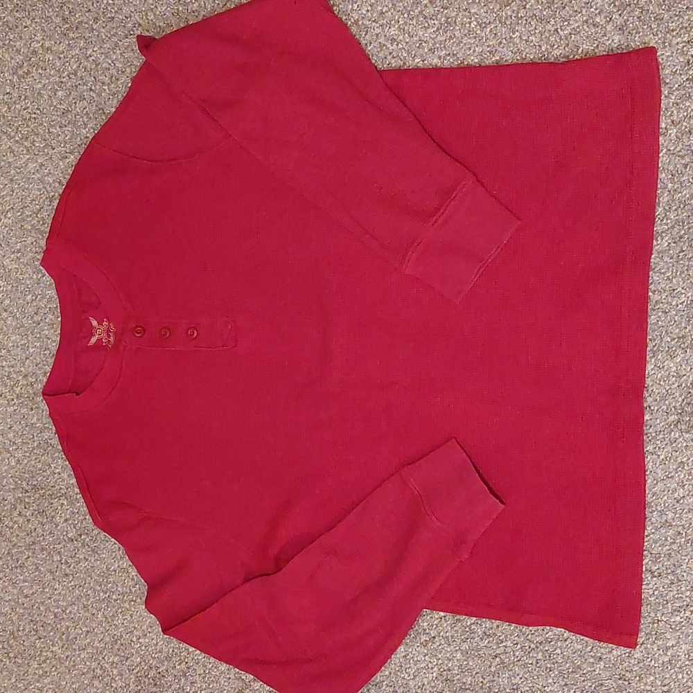 Faded Glory Waffle Henley - Picture 3 of 5
